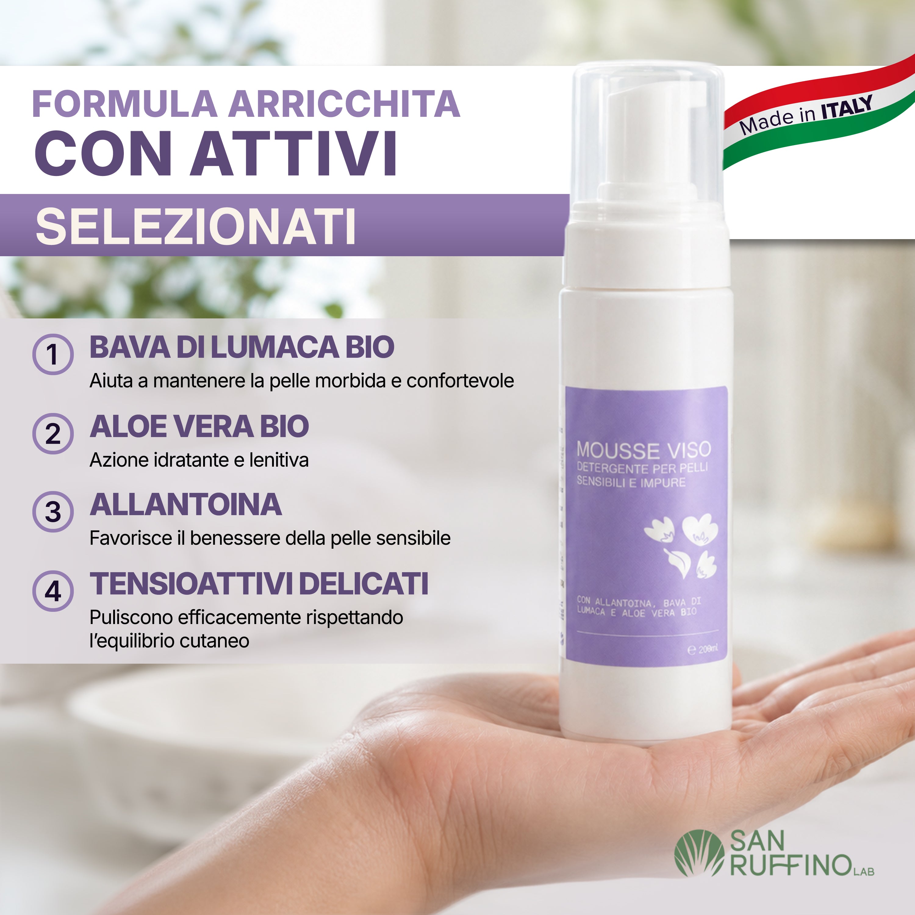 MOUSSE VISO DETERGENTE