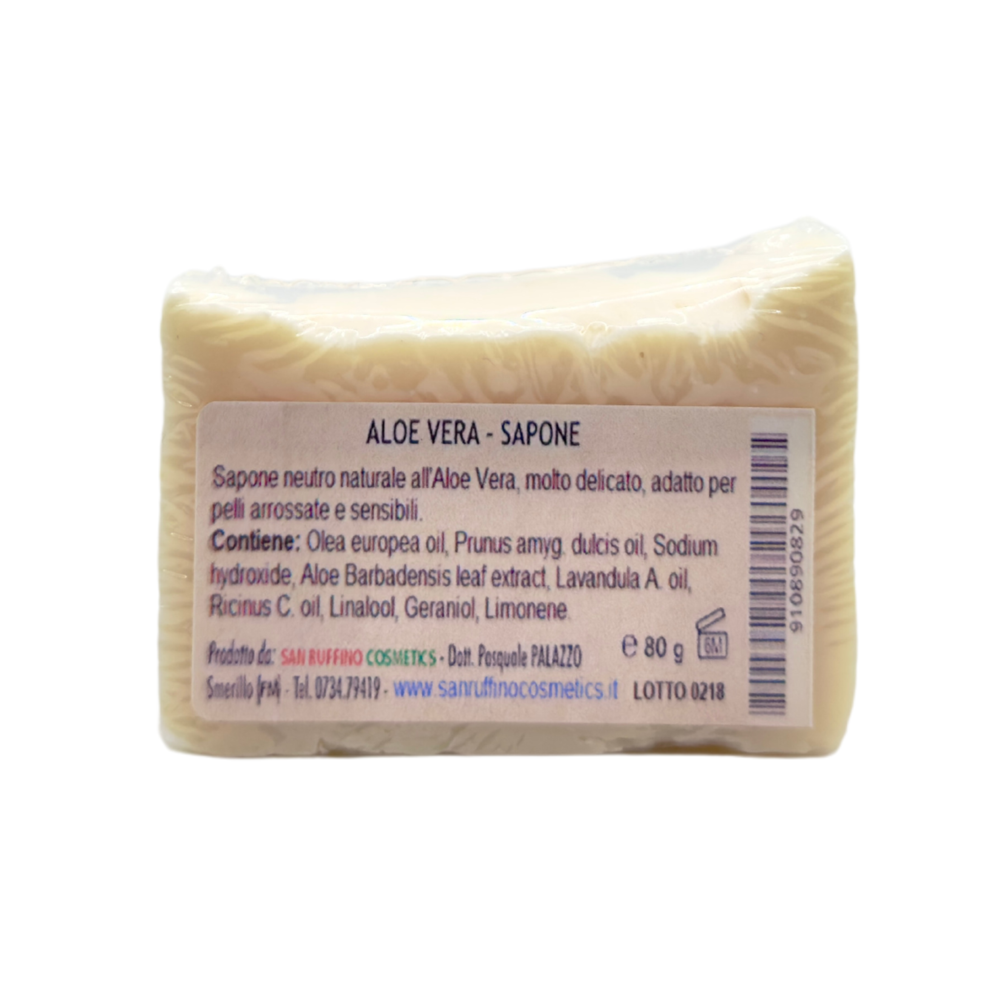 SAPONETTA NATURALE CON ALOE E LAVANDA