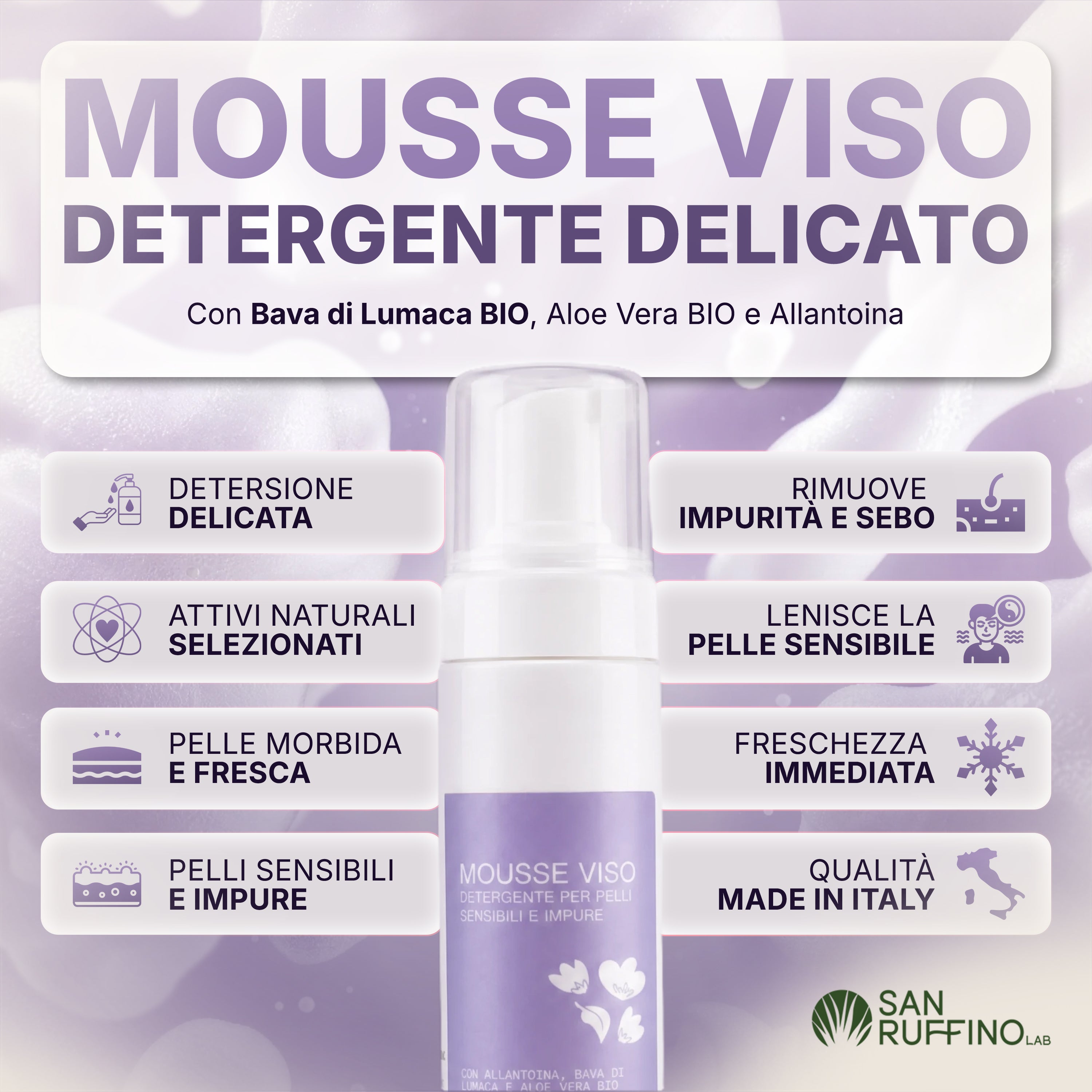 MOUSSE VISO DETERGENTE