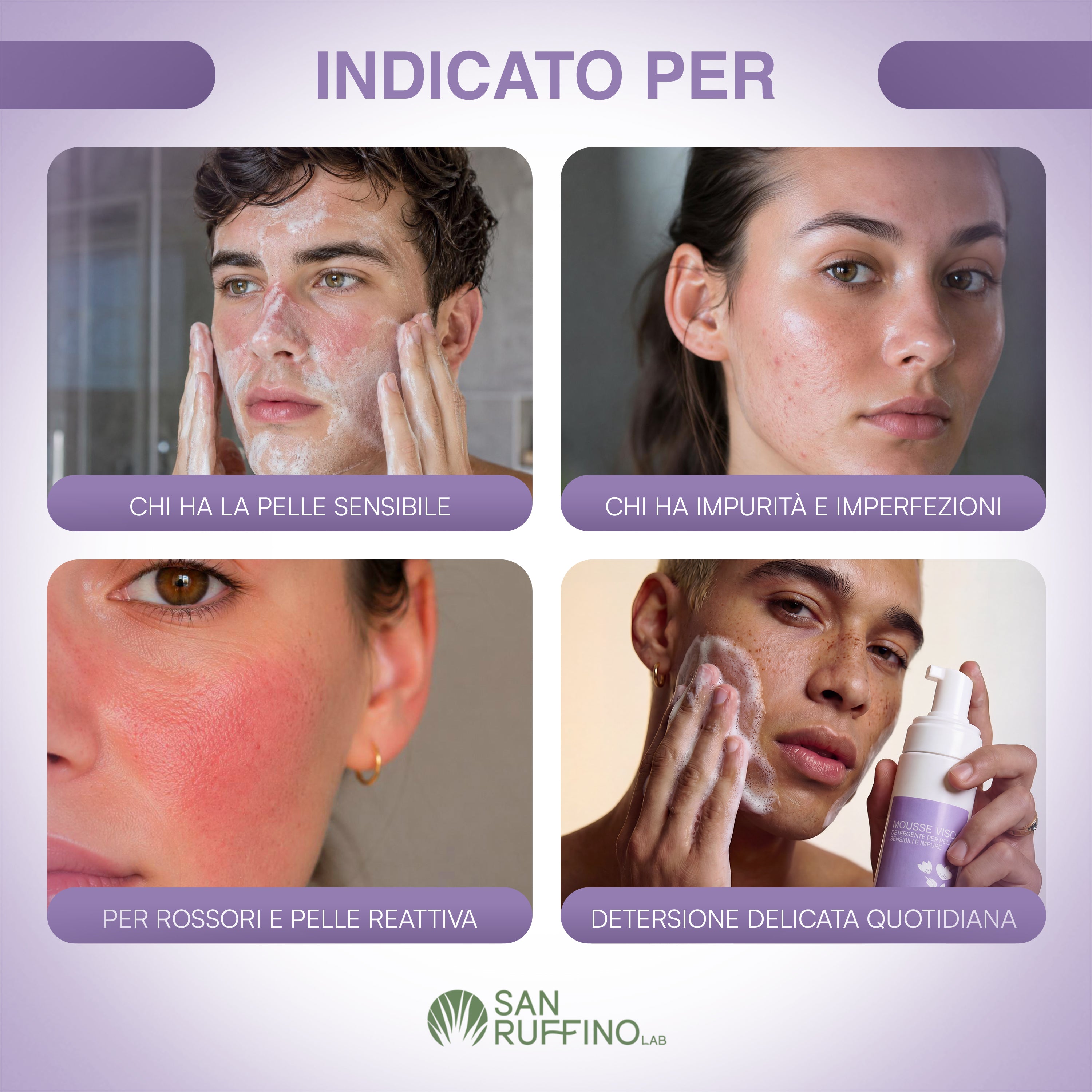 MOUSSE VISO DETERGENTE